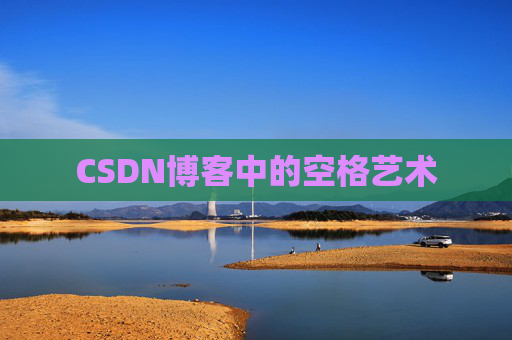 CSDN博客中的空格艺术